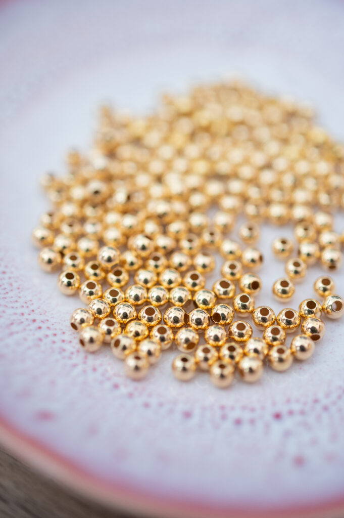 gold jewellery beads