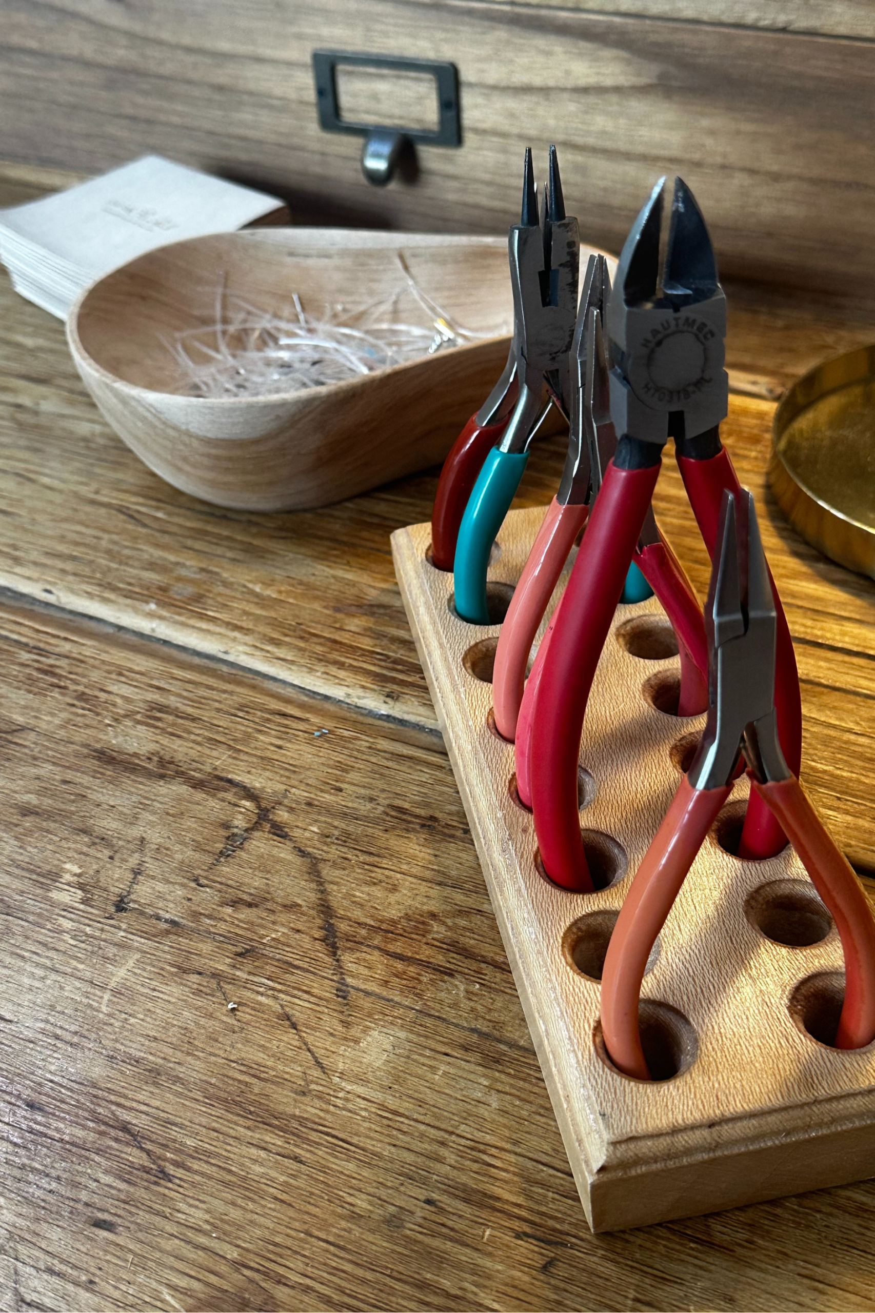 Wooden Plier Stand