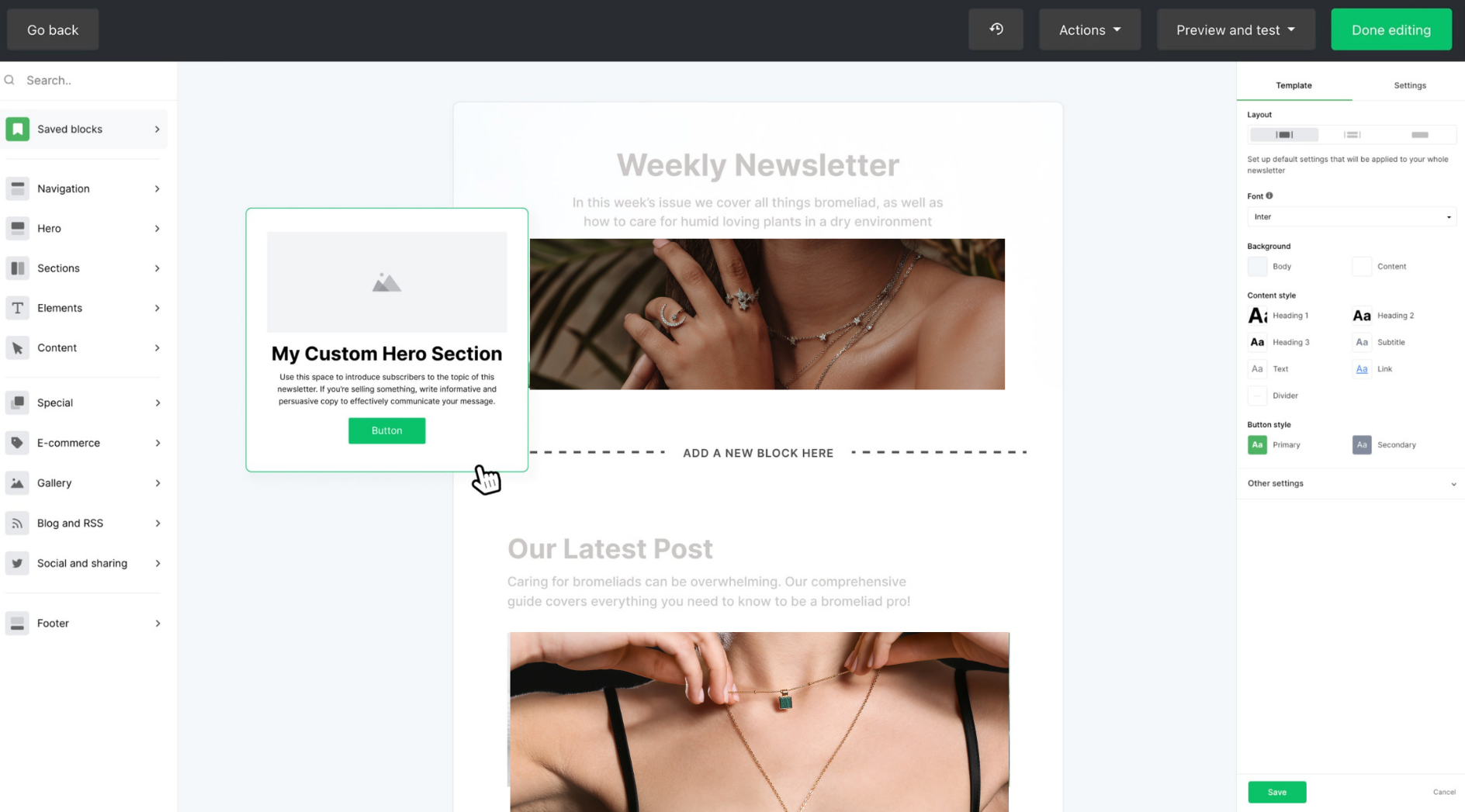 email newsletter