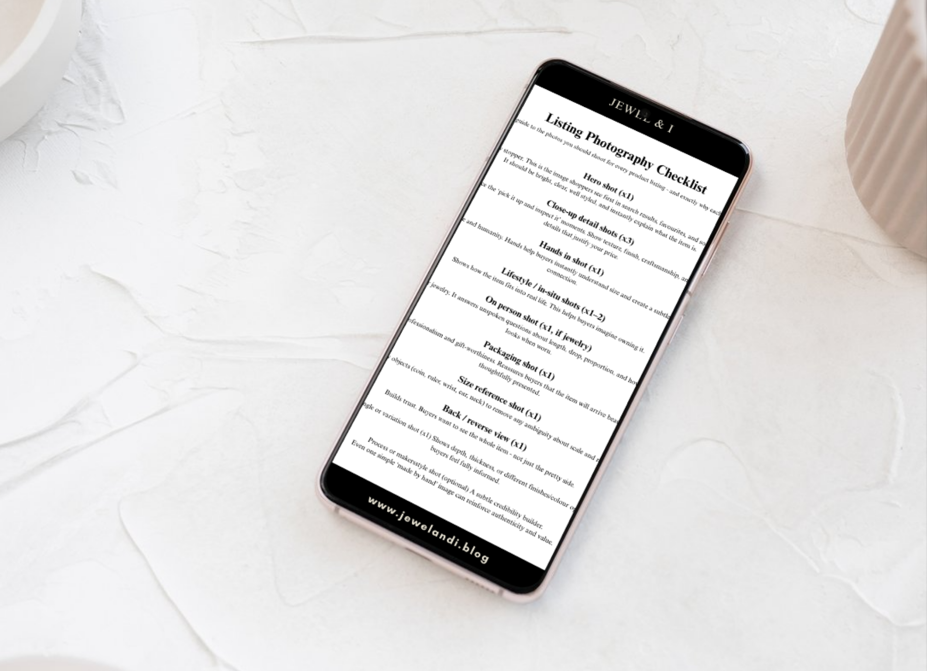 Etsy Photography Checklist Download