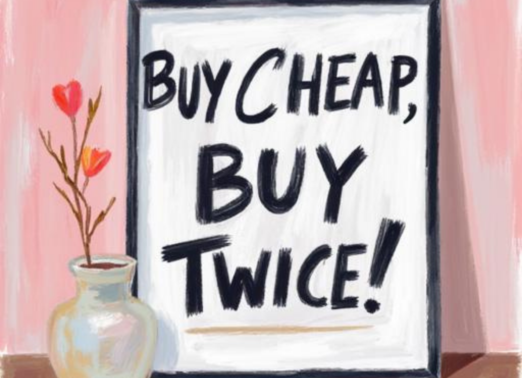 Buy cheap, buy twice!